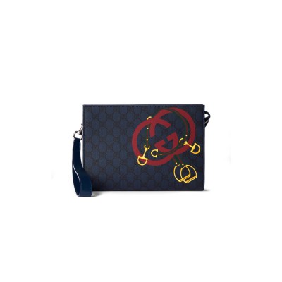 GUCCI GG MEDIUM POUCH WITH PRINT 855681 (28*18*6.5cm)